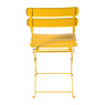Inklapbare bistrostoel Kos - geel - 84x48x42 cm