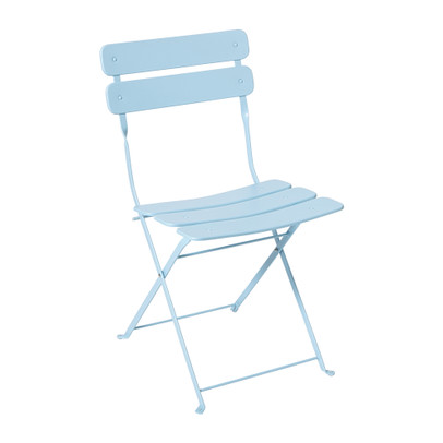 Inklapbare bistrostoel Kos - blauw - 84x48x42 cm