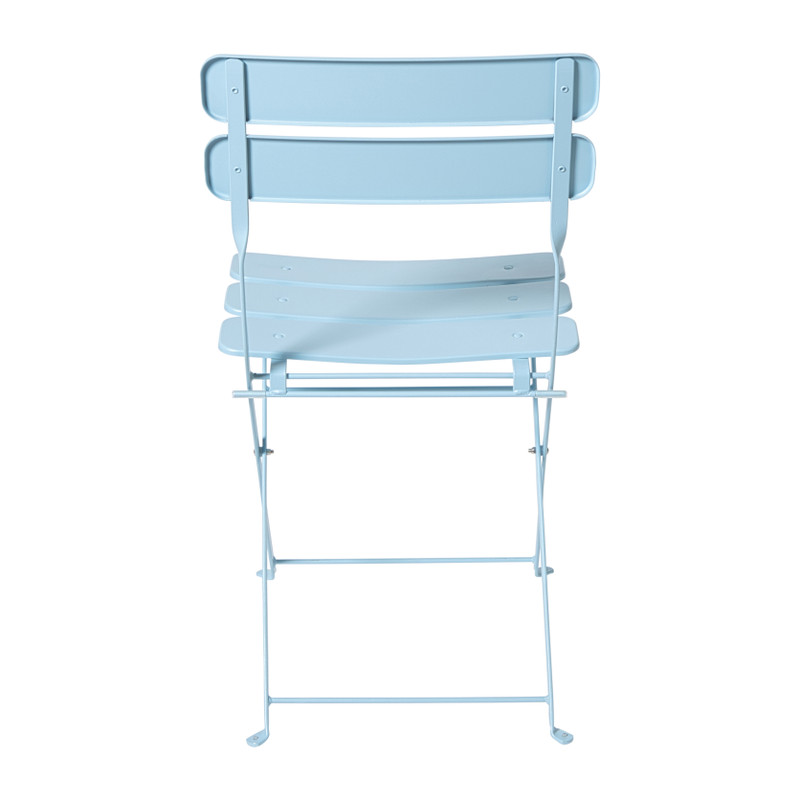 Inklapbare bistrostoel Kos - blauw - 84x48x42 cm