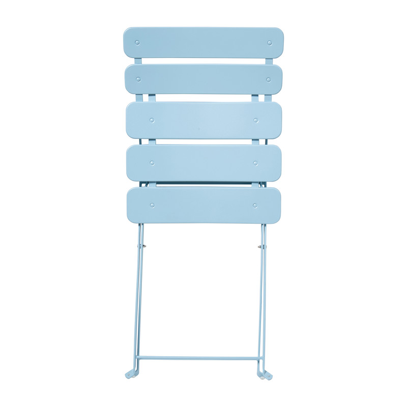 Inklapbare bistrostoel Kos - blauw - 84x48x42 cm