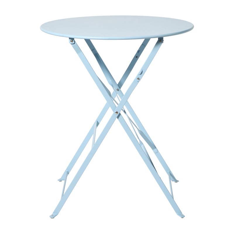 Inklapbare bistrotafel Kos - blauw - ø60x71 cm