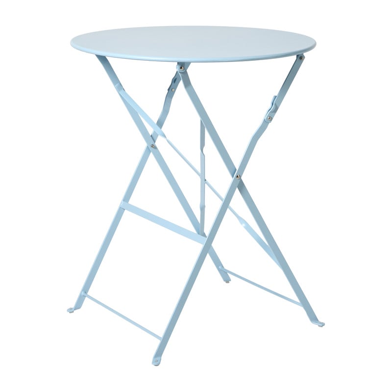 Inklapbare bistrotafel Kos - blauw - ø60x71 cm