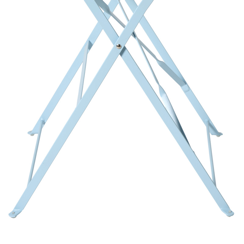 Inklapbare bistrotafel Kos - blauw - ø60x71 cm