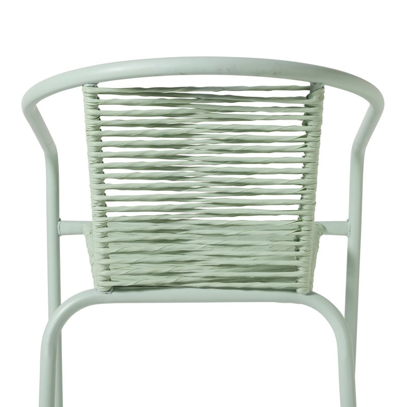 Stapelbare tuinstoel Tim - groen - 73x53x62 cm