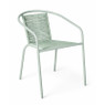 Stapelbare tuinstoel Tim - groen - 73x53x62 cm