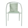 Stapelbare tuinstoel Tim - groen - 73x53x62 cm