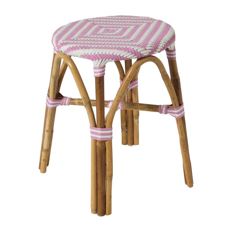 Krukje paris - roze/wit - ø34x45 cm