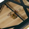 Inklapbare picknickset compact - bruin - set van 3