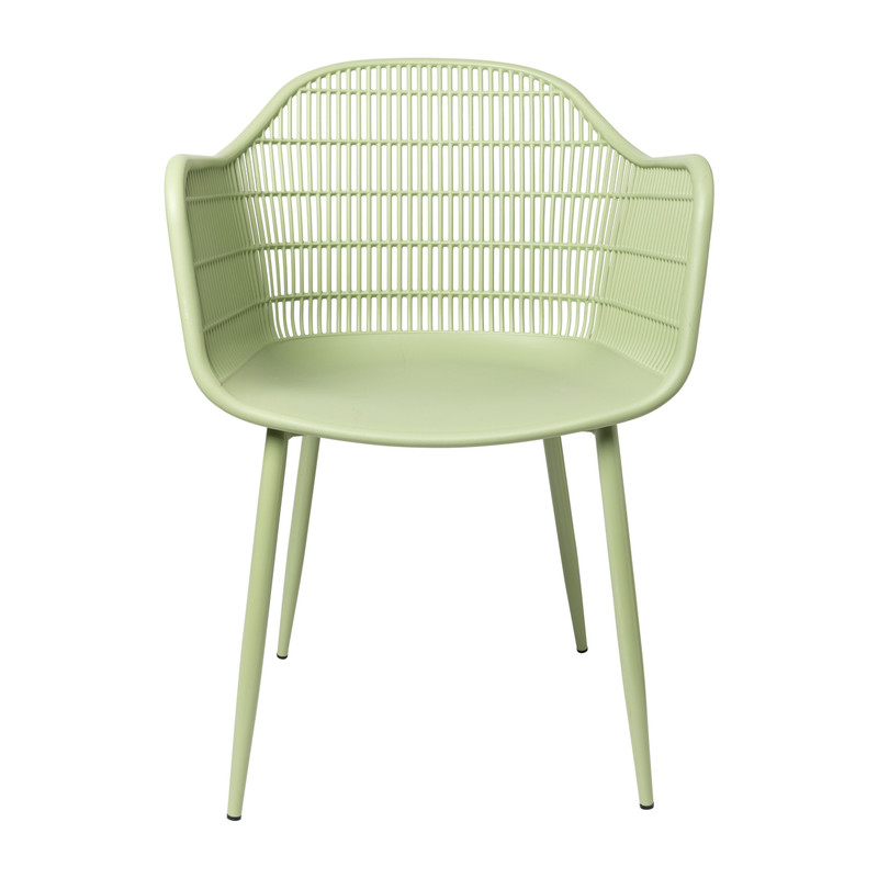 Tuinstoel Elisa - lichtgroen - 85x63x53 cm 