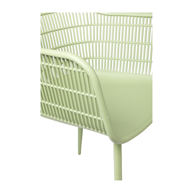 Tuinstoel Elisa - lichtgroen - 85x63x53 cm 