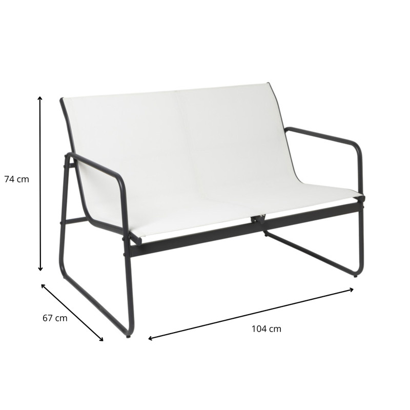 Tuinset Lima - wit - 3-delig