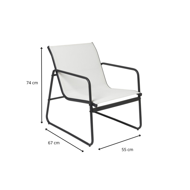 Tuinset Lima - wit - 3-delig