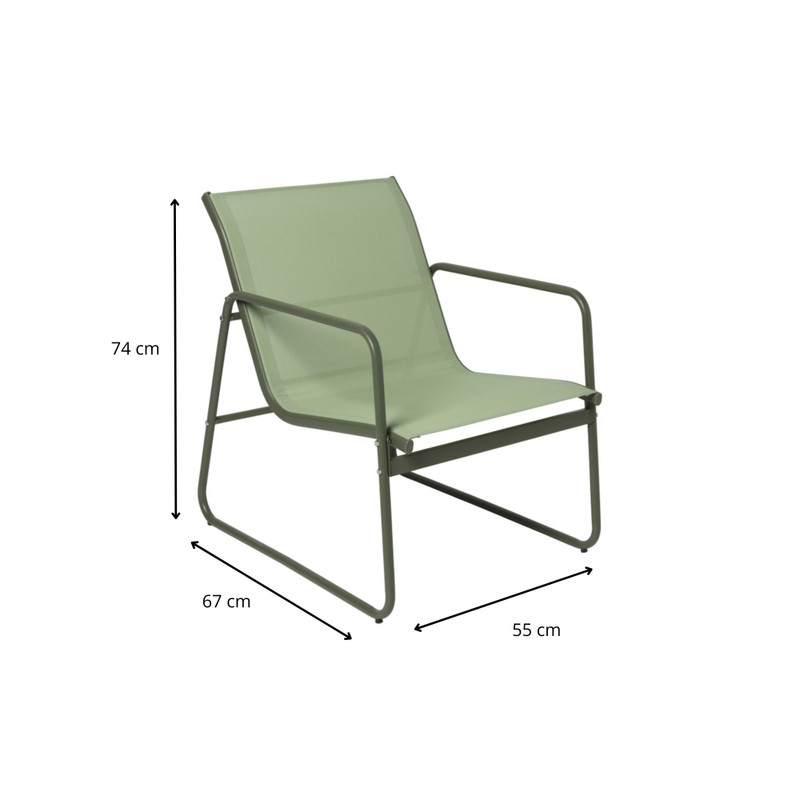 Tuinset Lima - groen - 3-delig