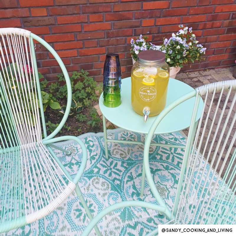 Tuinset Loes - groen/beige - 5-delig