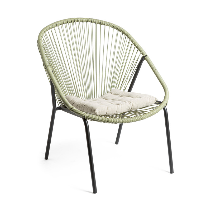 Tuinstoel Hawaii - groen - 74x74x84 cm 