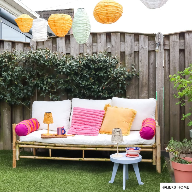 Bamboe tuinbank Hanoi - 2-zits - 70x150x75 cm