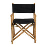 Regisseurstoel bamboe - zwart/naturel - 90x57x45 cm