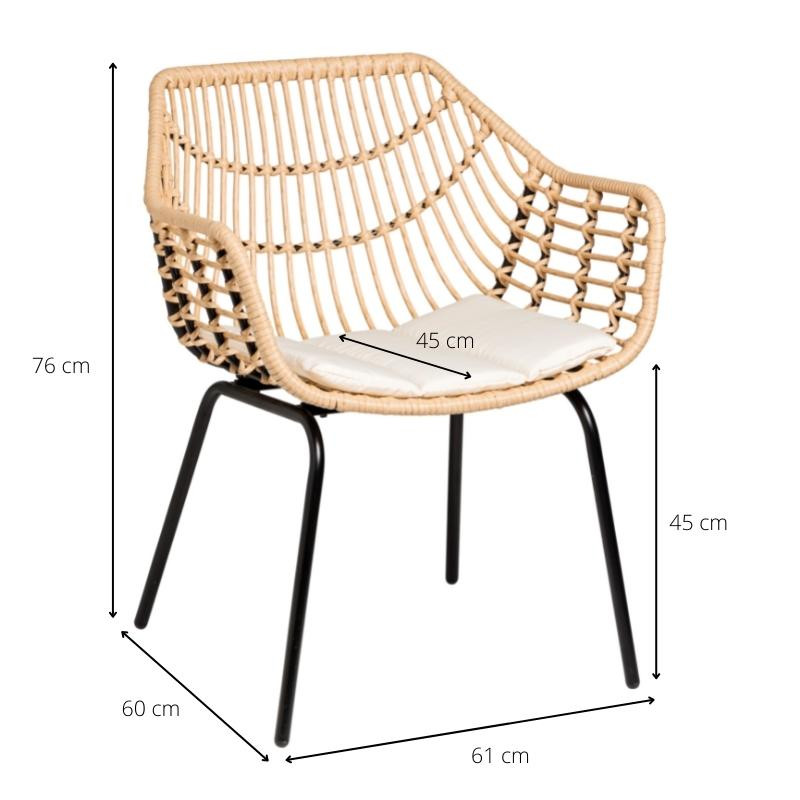 Tuinset Lorraine - naturel - 5-delig