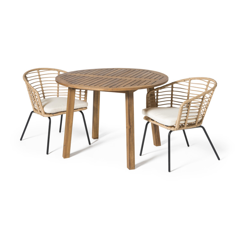 Tuinstoel Donna - naturel - 79x61x60 cm