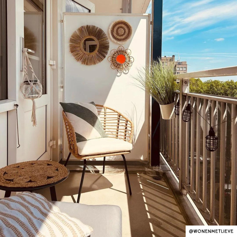 Tuinstoel Donna - naturel - 79x61x60 cm