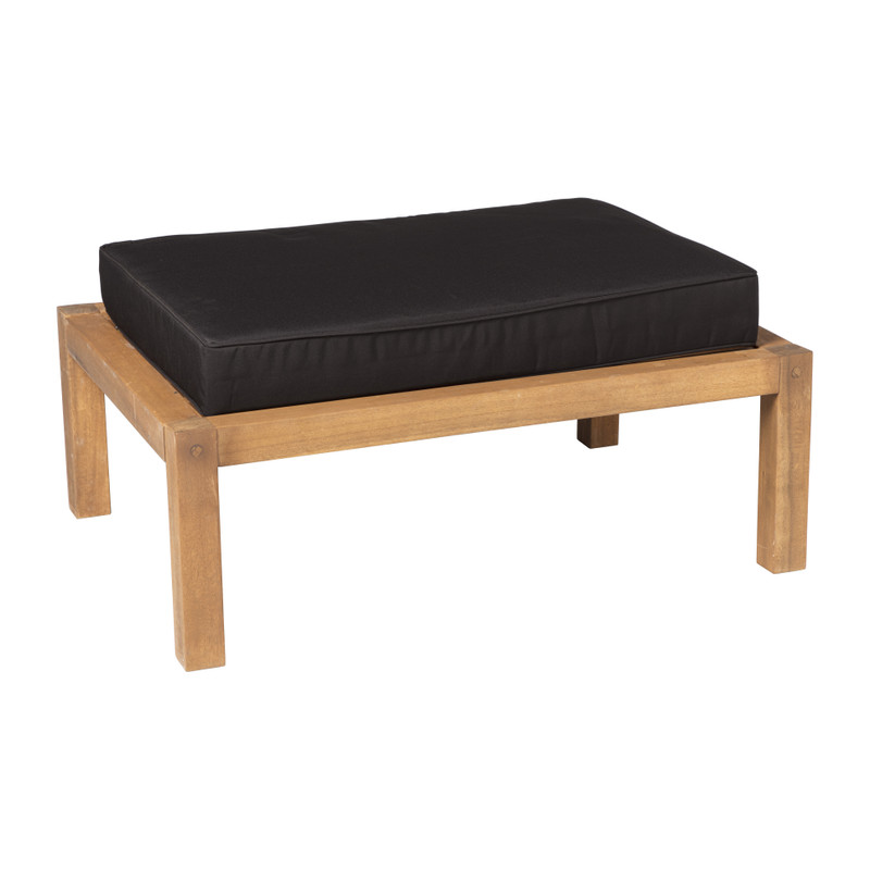 Hocker acacia - bruin/zwart - 60x85x30 cm