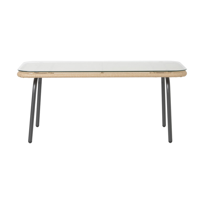 Tuinset Rhodos met kussens - 4-delig - metaal/polyester