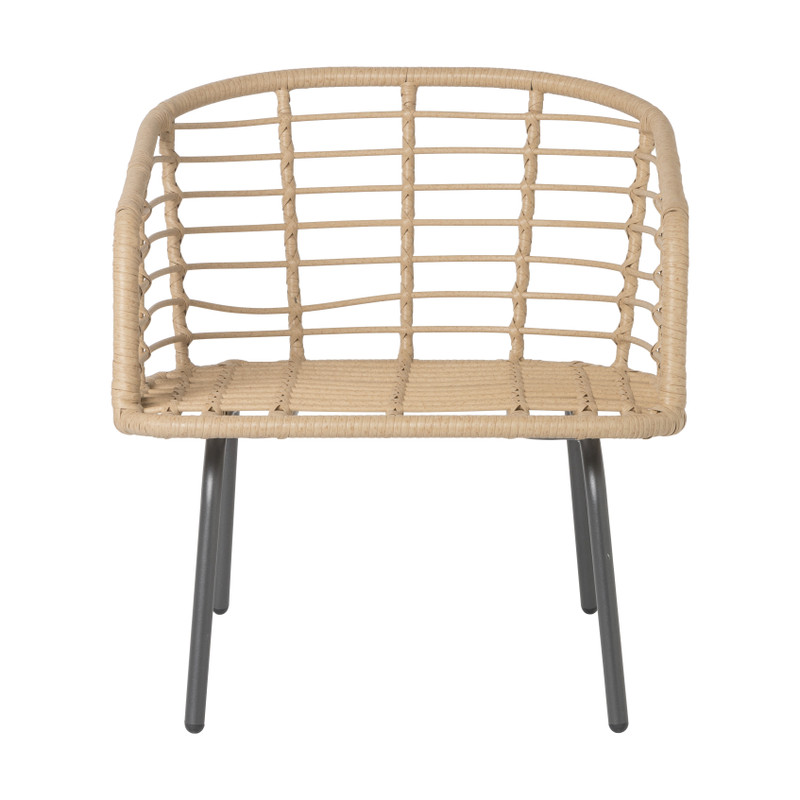 Tuinset Rhodos met kussens - 4-delig - metaal/polyester