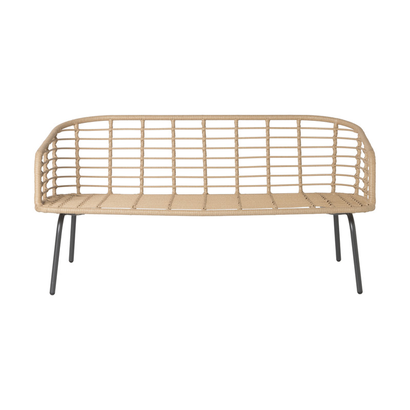 Tuinset Rhodos met kussens - 4-delig - metaal/polyester