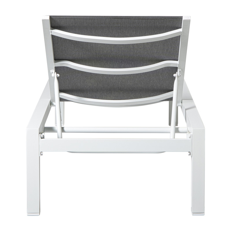 Ligbed Sevilla - grijs - 35x70x190 cm