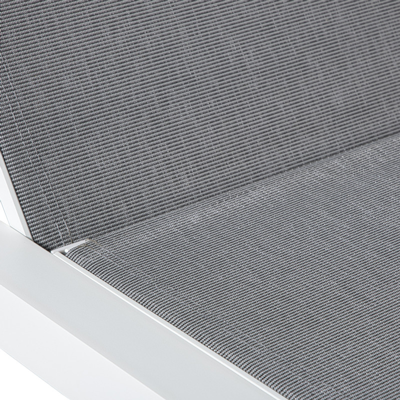 Ligbed Sevilla - grijs - 35x70x190 cm