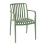 Tuinstoel Lea met armleuning - groen - 80.5x58x55 cm