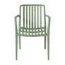 Tuinstoel Lea met armleuning - groen - 80.5x58x55 cm