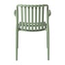 Tuinstoel Lea met armleuning - groen - 80.5x58x55 cm