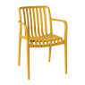 Tuinstoel Lea met armleuning - geel - 80.5x58x55 cm