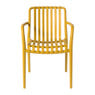 Tuinstoel Lea met armleuning - geel - 80.5x58x55 cm