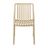 Stapelbare tuinstoel Lea - beige - 80.5x58.5x47 cm 