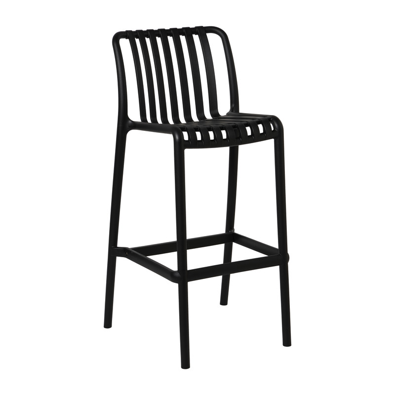 Barkruk Lea - zwart - 103x50x43 cm