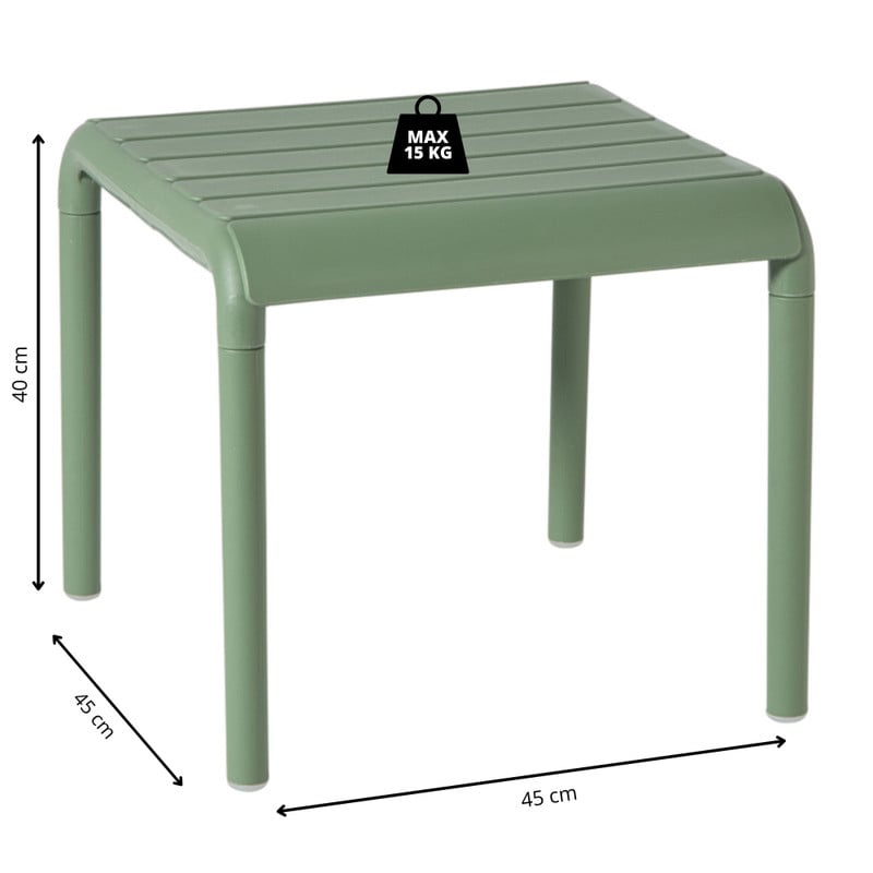 Tuintafeltje Lea - groen - 40x45x45 cm