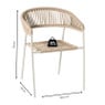 Tuinstoel gevlochten Capri - beige - 78x60.5x56 cm