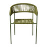 Tuinstoel gevlochten Capri - groen - 78x60.5x56 cm