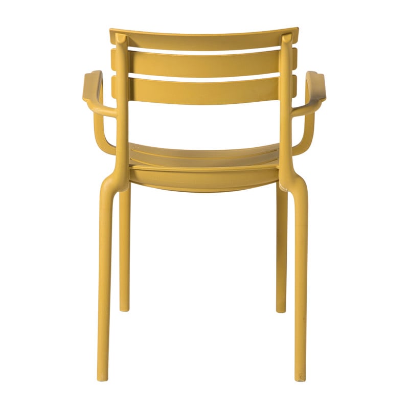 Stapelbare tuinstoel Napoli - geel - 83x55x48 cm