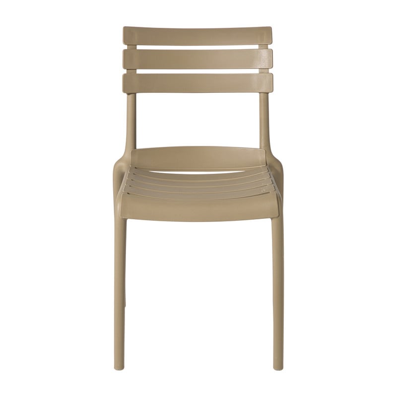 Stapelbare tuinstoel Napoli - grijs - 83x55x48 cm