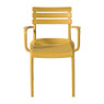 Tuinstoel met armleuning Napoli - geel - 83x55x48 cm