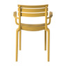 Tuinstoel met armleuning Napoli - geel - 83x55x48 cm