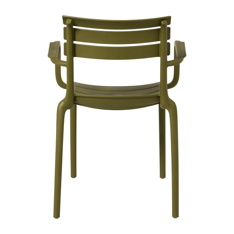 Tuinstoel met armleuning Napoli - groen - 83x55x48 cm