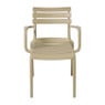 Tuinstoel met armleuning Napoli - taupe - 83x55x48 cm
