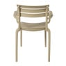 Tuinstoel met armleuning Napoli - taupe - 83x55x48 cm