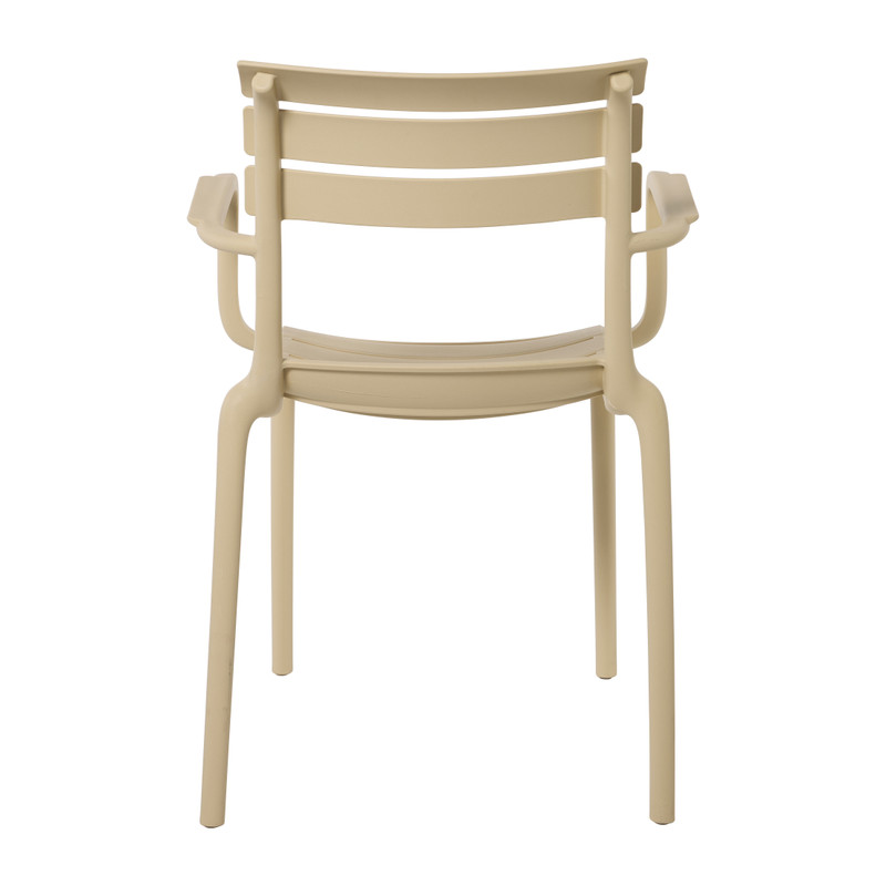 Tuinstoel Napoli+arml - beige - 83x55x58 cm