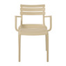 Tuinstoel Napoli+arml - beige - 83x55x58 cm