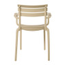 Tuinstoel Napoli+arml - beige - 83x55x58 cm
